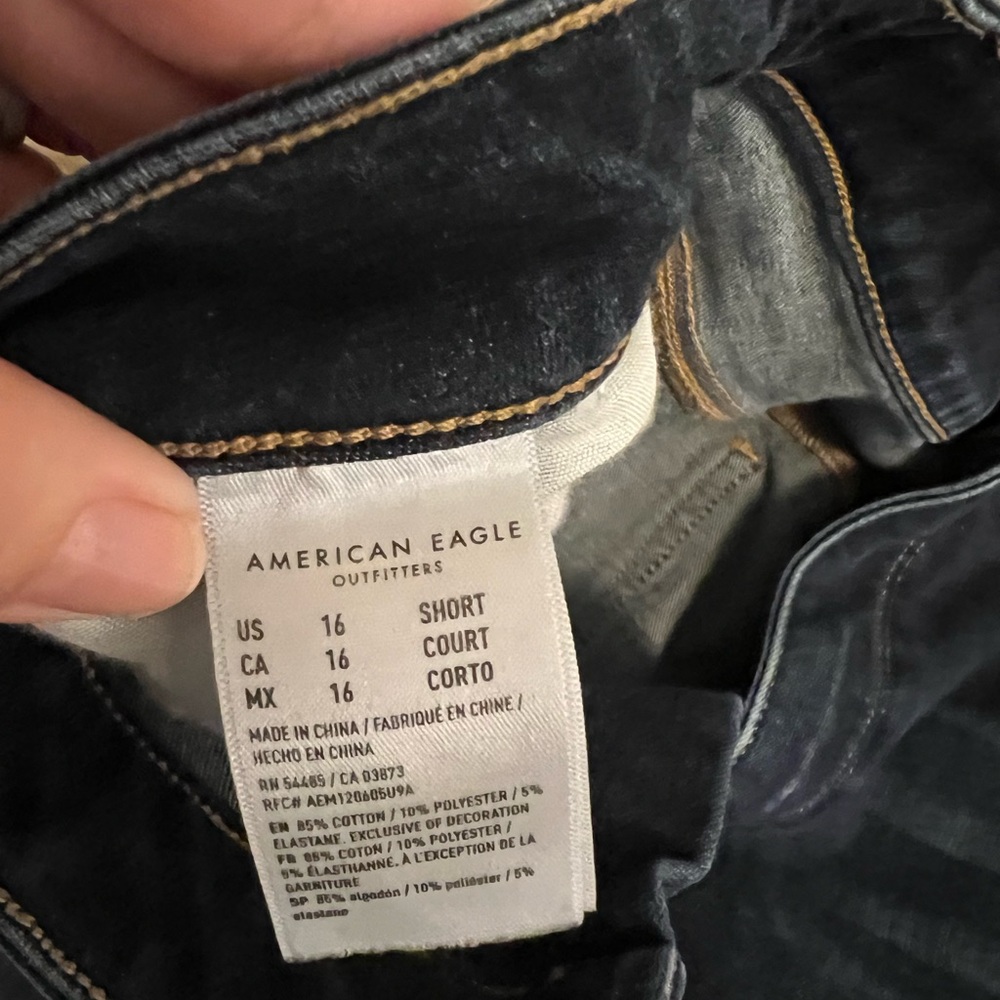 American Eagle Outfitters Dark Blue Jeggings - Picture 5 of 6